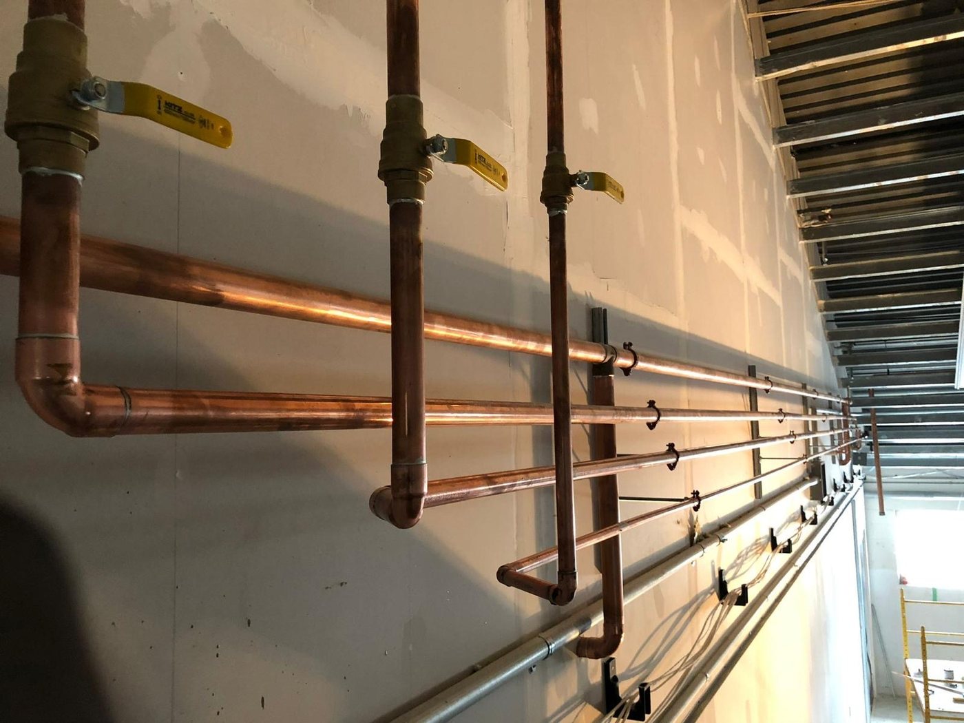 Copper distribution mains