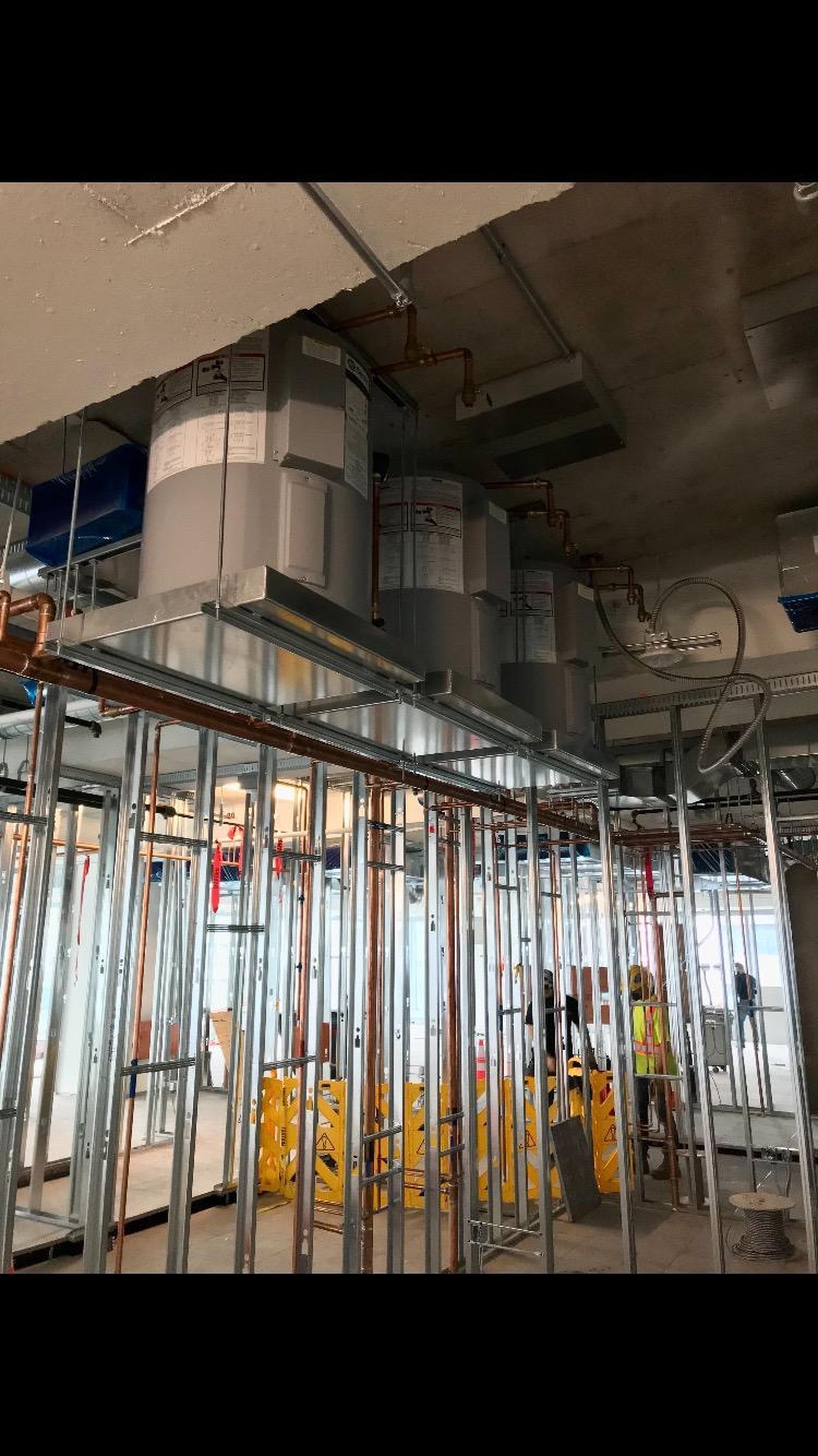 Hot water tank install